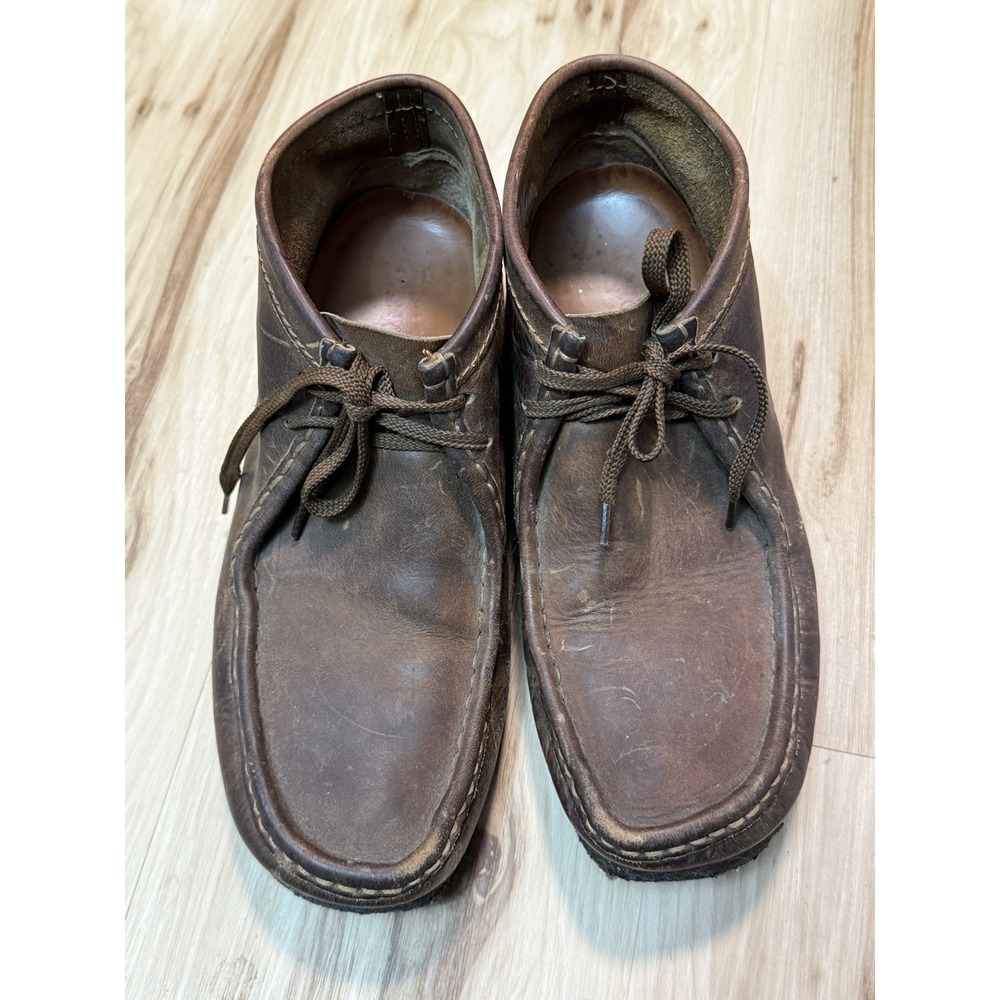 Clarks Originals Wallabee Mens 10 Chukka Brown Oiled Leather